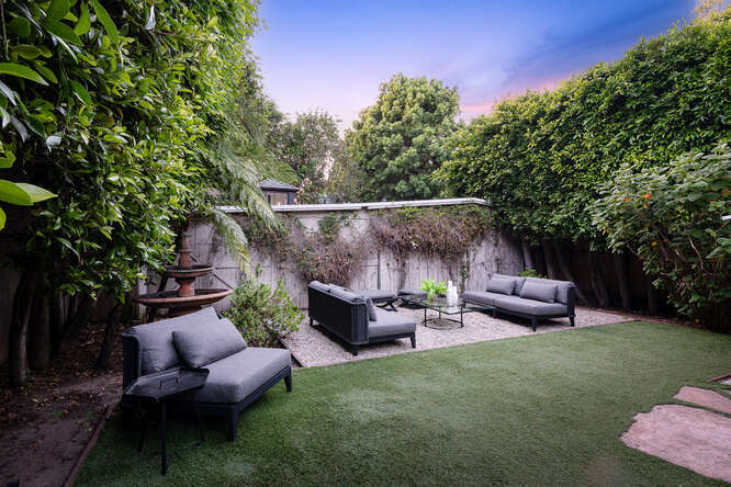 Ample-sized romantic backyard. Inquire with @PfeiferGroup for more Details!