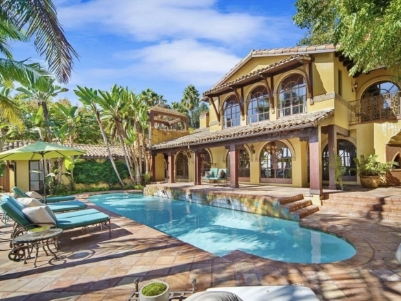 Spanish style home with pool and large patio