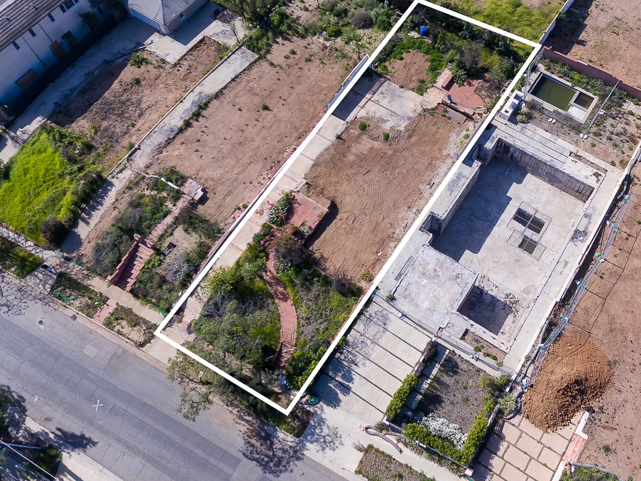 1041 Chautauqua Blvd 1 1041 Chautauqua Blvd Aerial view of lot in Pacific Palisades