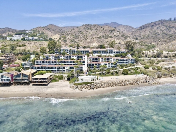 26664 Seagull Way Unit A226 Malibu Beach aerial view of ocean front condo